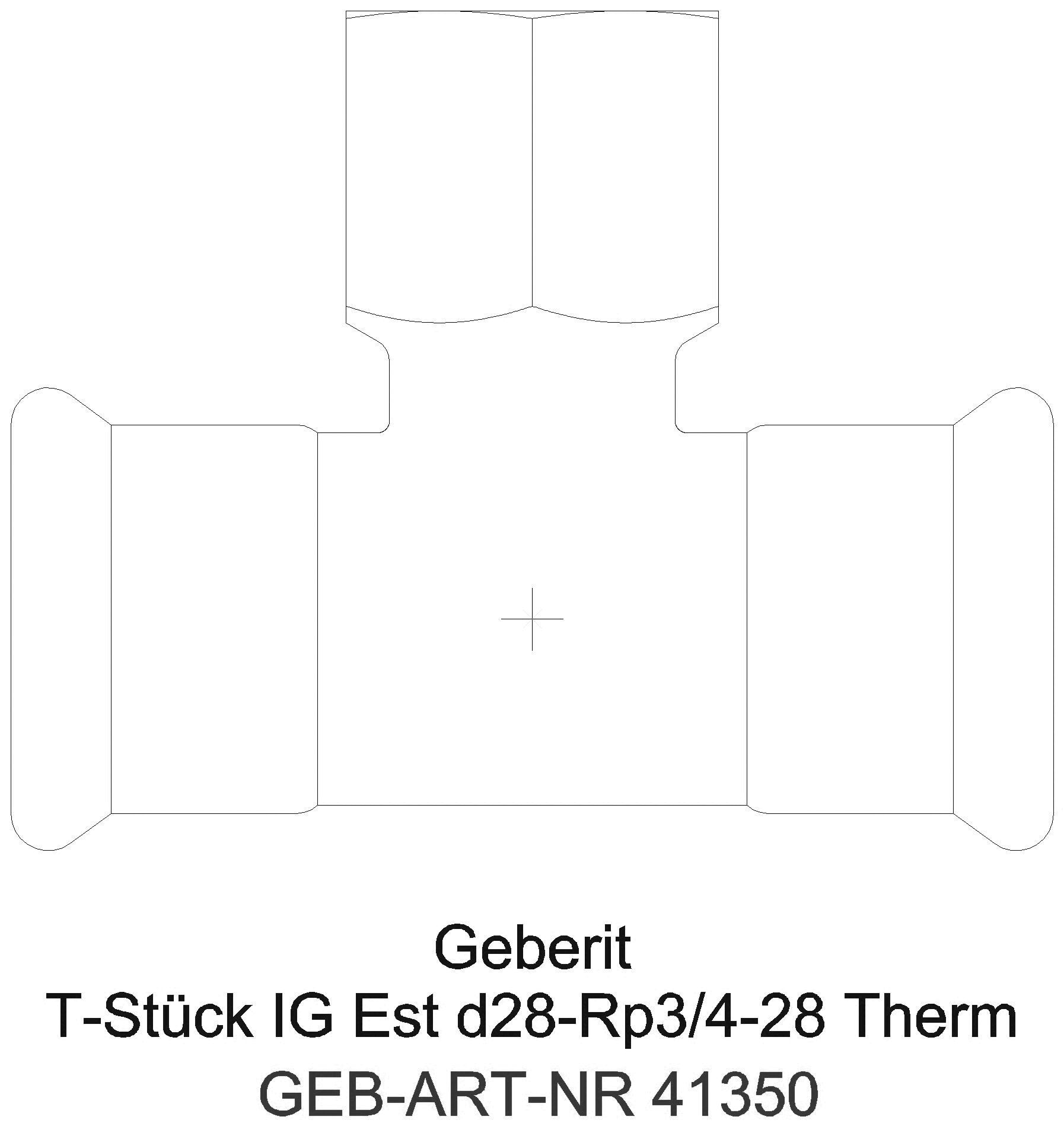 GE Mapress Therm T-Stück mit IG d108-Rp3/4-108_41350_a