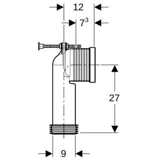 GE Anschlussset für WC Geberit - GE Anschlussset für WC