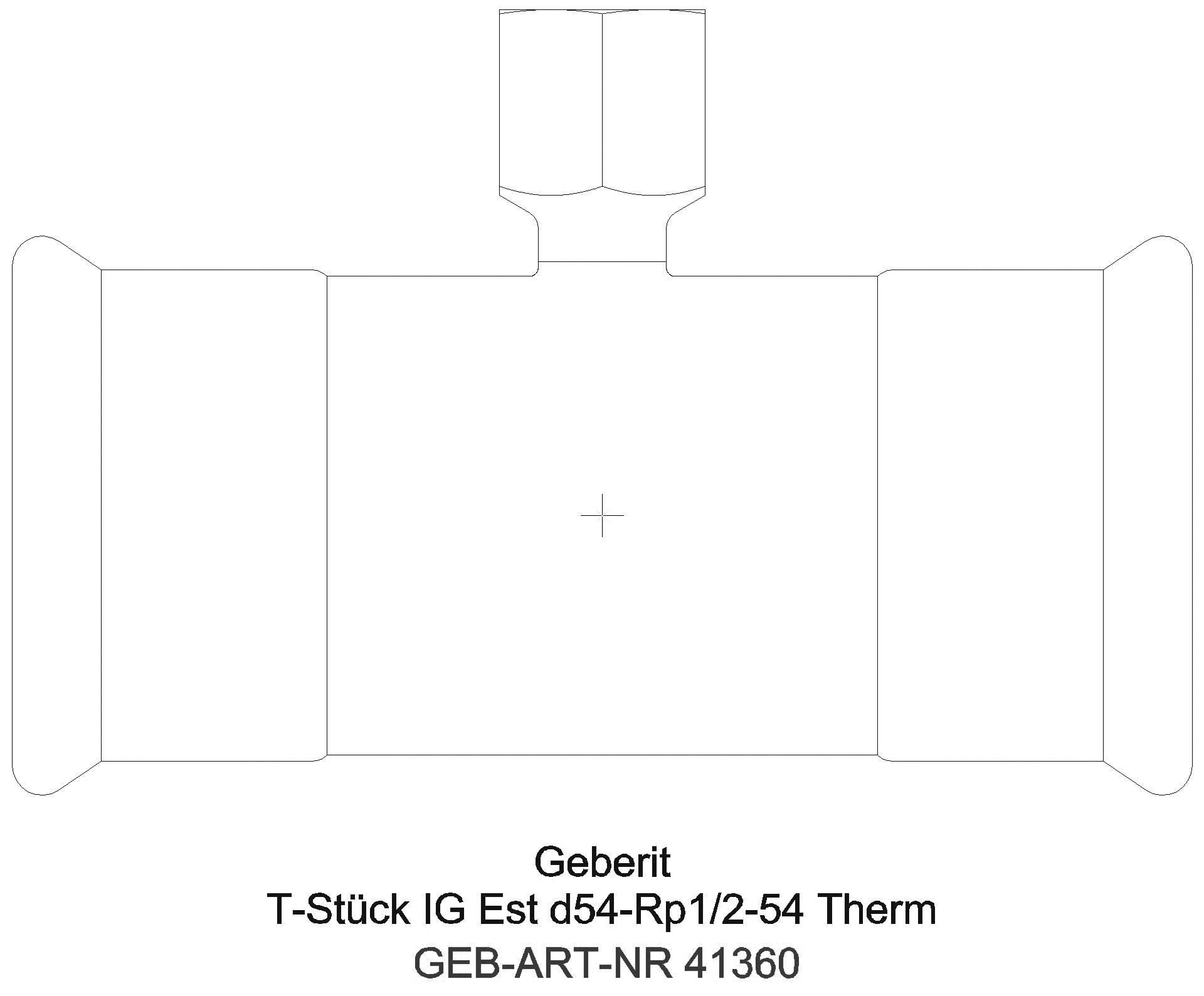GE Mapress Therm T-Stück mit IG d28-Rp3/4-28_41360_a