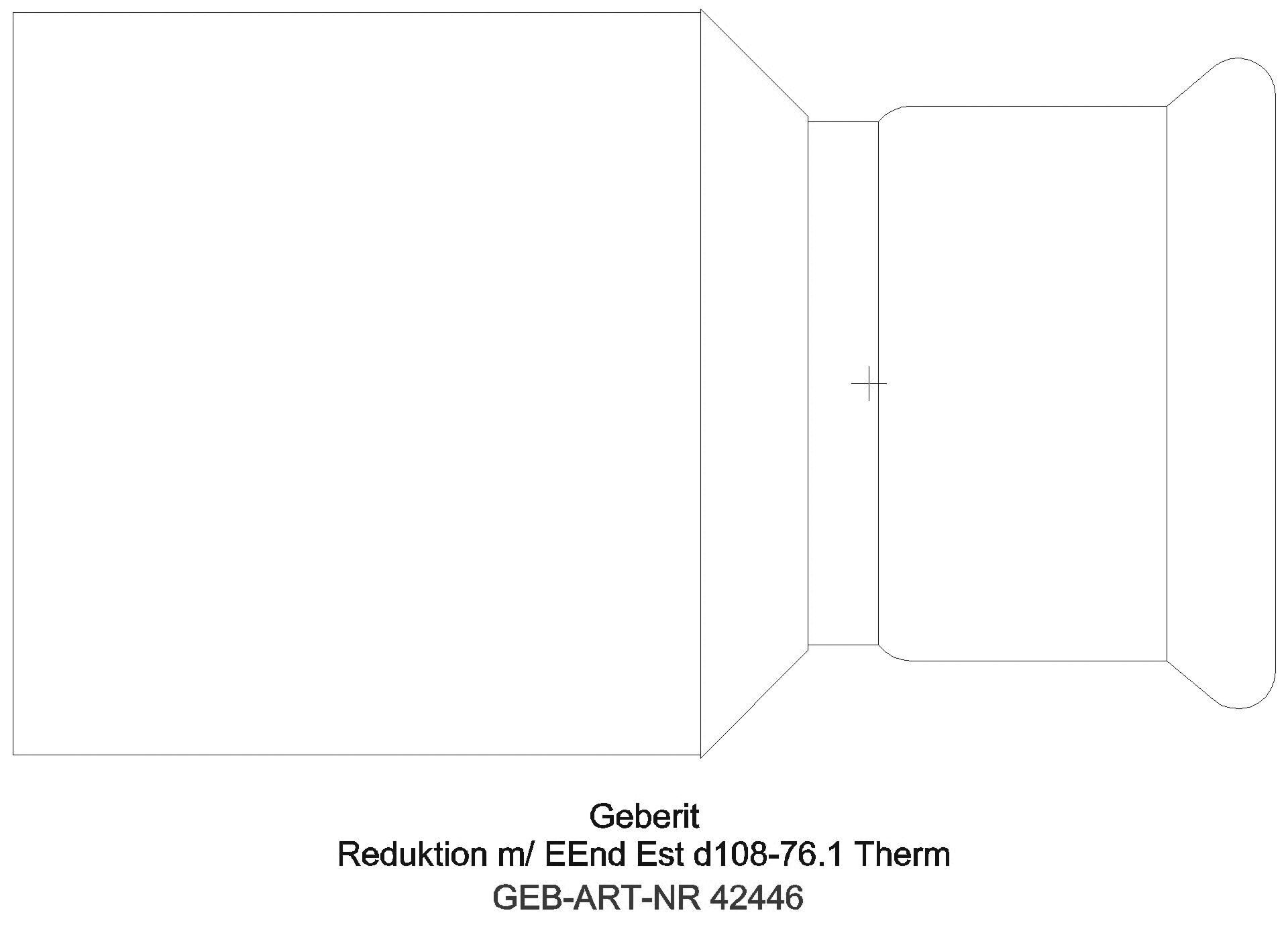 Geberit - GE Mapress Therm Reduktion mit Einschubende d88,9-76,1_42446_l