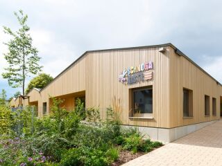 Sanitärräume als Lern- und Erlebnisfläche für Kinder gestaltet