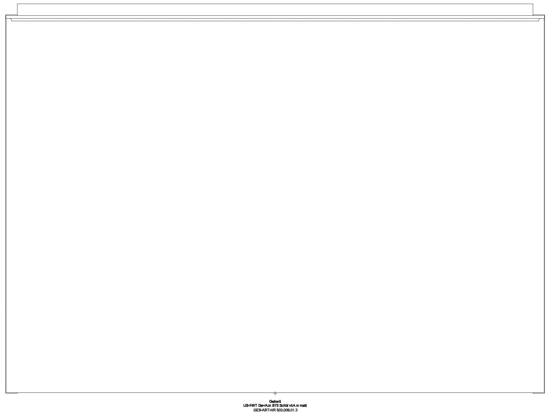 Acanto US für WT B:75cm, 1 Schubl. 1 i.Schubl., verk. Ausld., weiß matt_ge2f_503009013_a