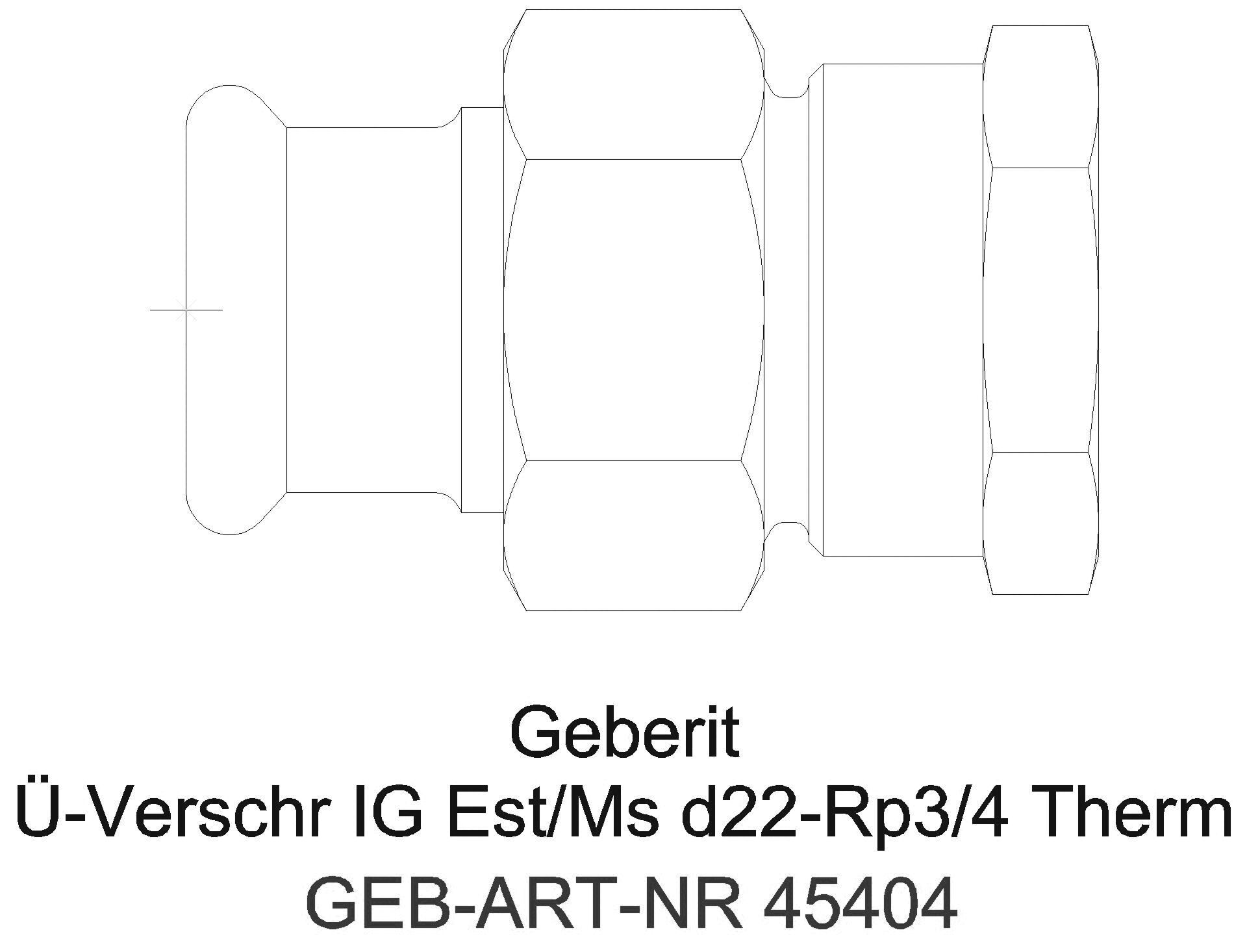 Geberit - GE Mapress Therm Übergangsverschr. mit IG d18-Rp1/2_45404_g
