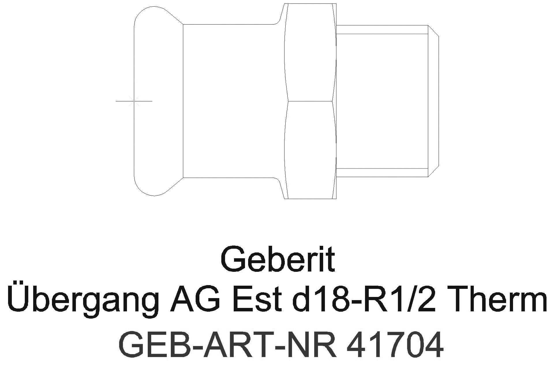 Geberit - GE Mapress Therm Übergang mit AG d15-R1/2_41704_a