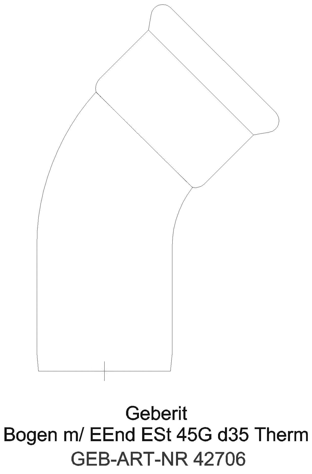 Geberit - GE Mapress Therm Bogen 45Gr d35 mit Einschubende d108-88,9_42706_l