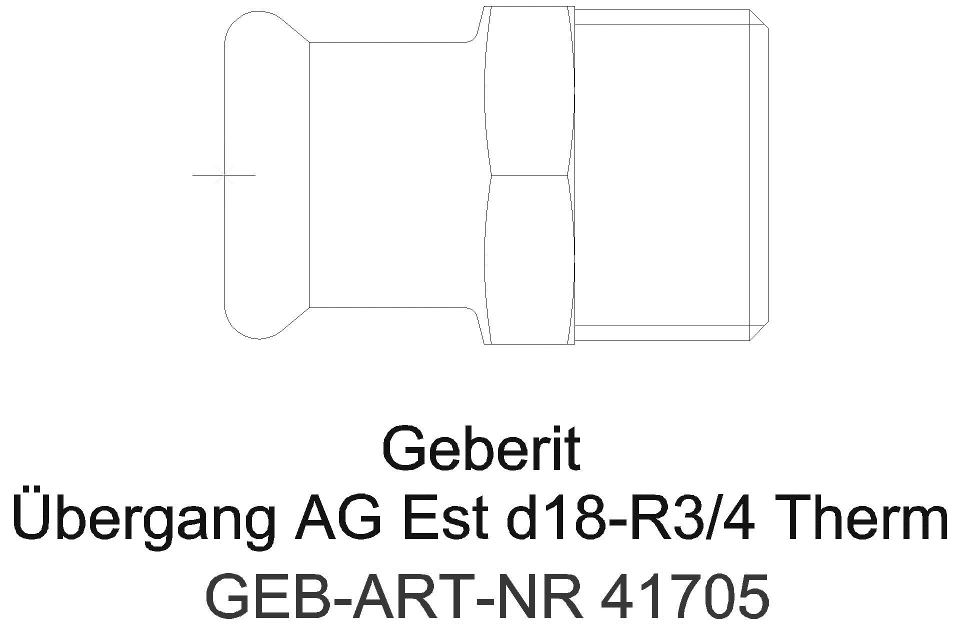 Geberit - GE Mapress Therm Übergang mit AG d18-R1/2_41705_a