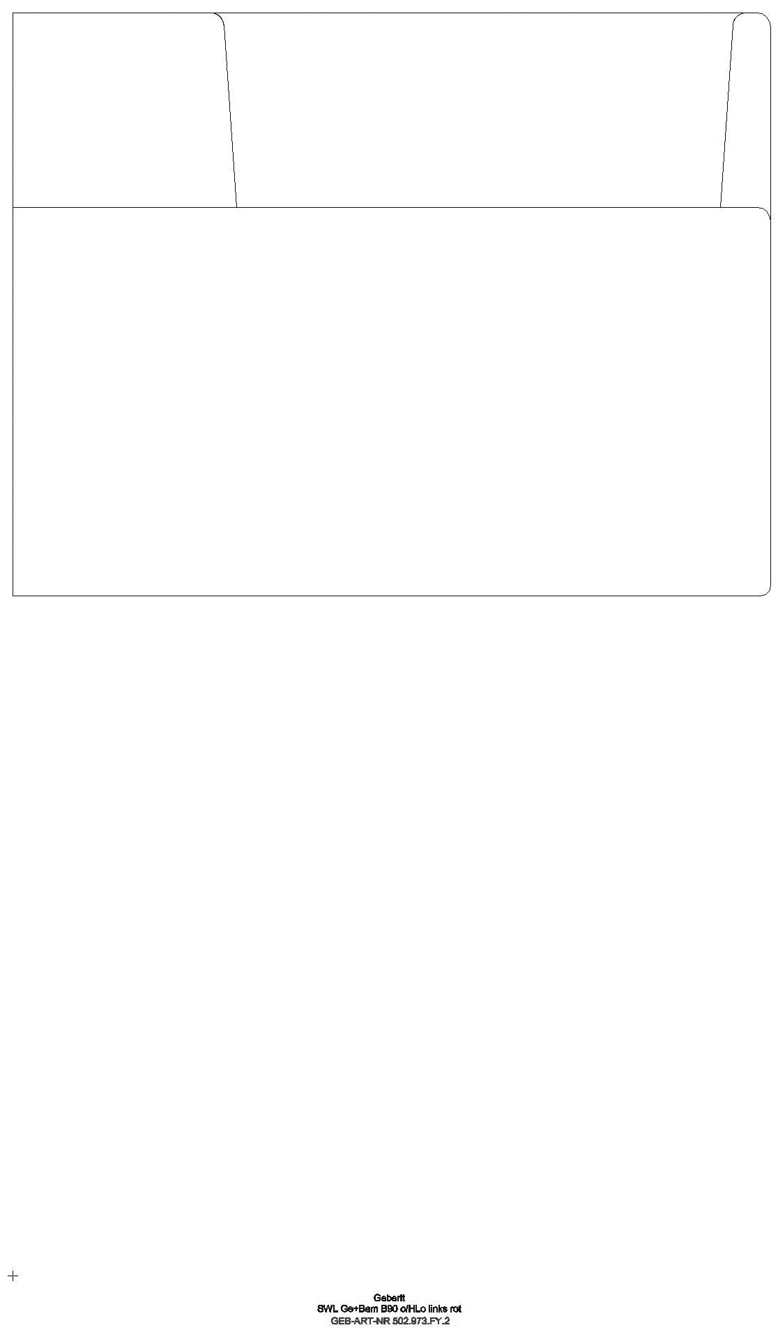 Bambini Spiel-/Waschlandschaft B:90cm 2 Waschpl., tieferes B li, o. Hl., rot_ge2s_502973fy2_l