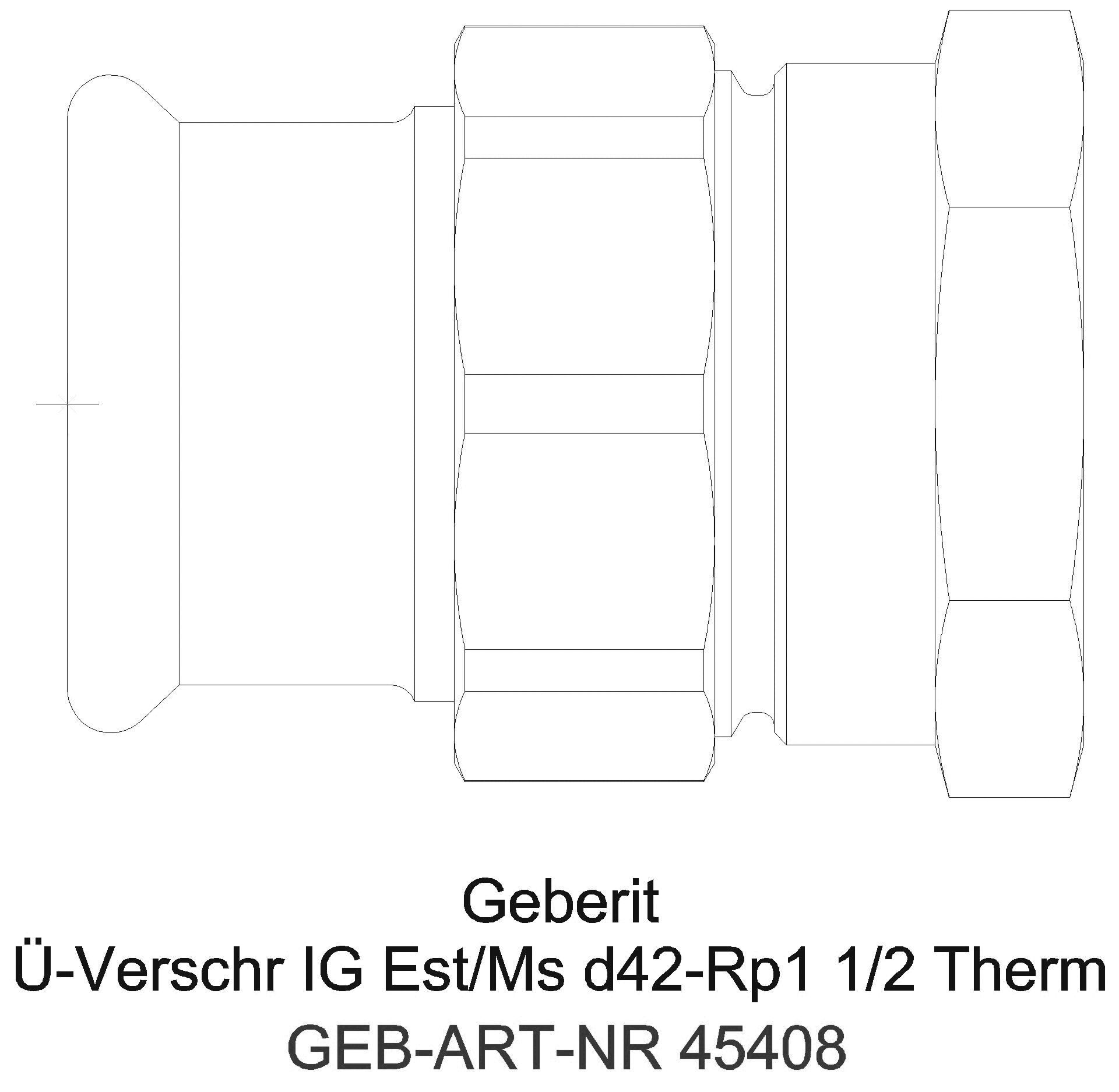 Geberit - GE Mapress Therm Übergangsverschr. mit IG d35-Rp1 1/4_45408_g