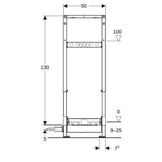 GE Duofix Element für Dusche Geberit - GE Duofix Element für Dusche