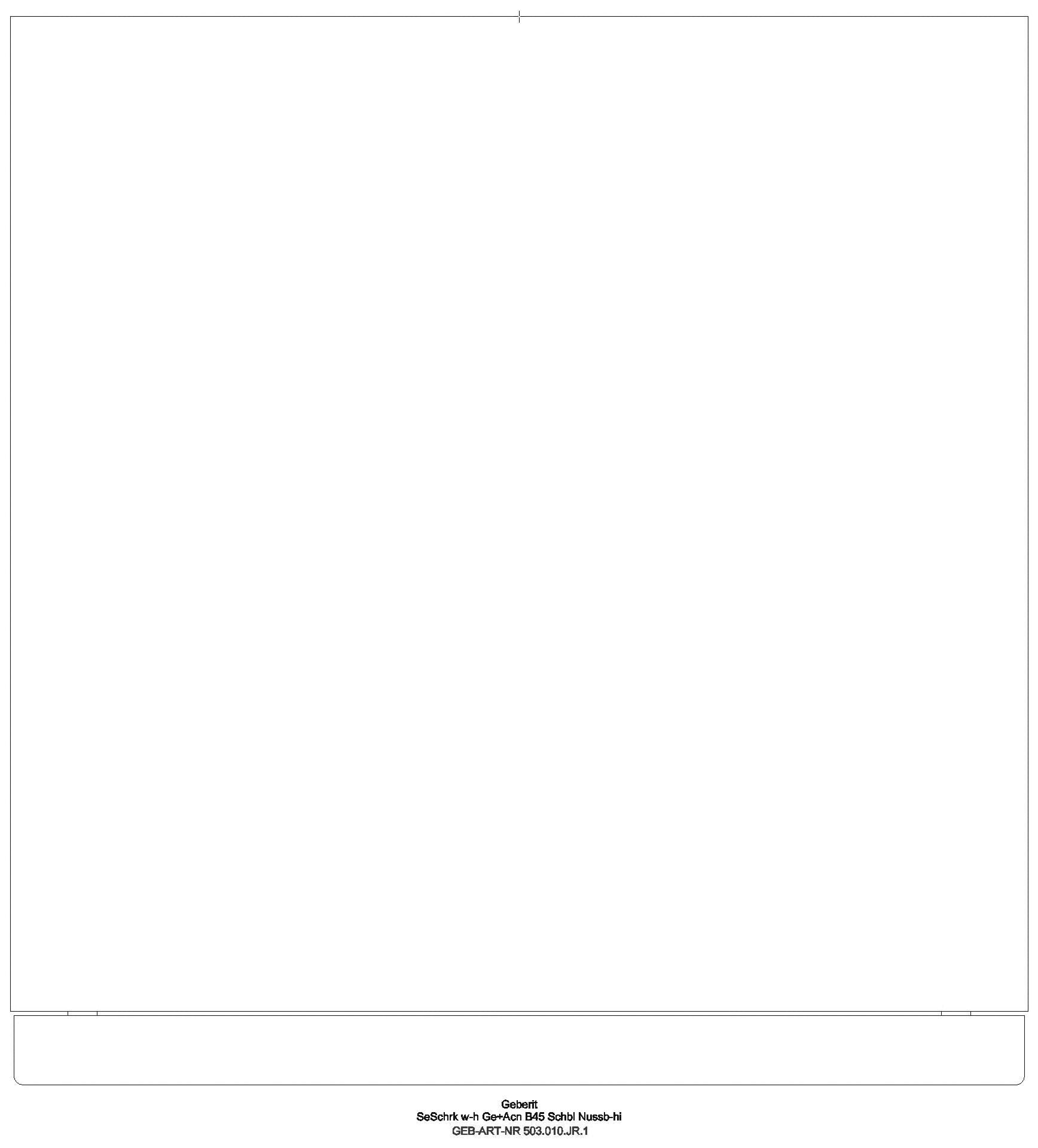 Acanto Seitenschrank mit 1 Schublade 1 i.Schubl., 45,2x52x47,5cm, Nussbaum_503010jr1_g