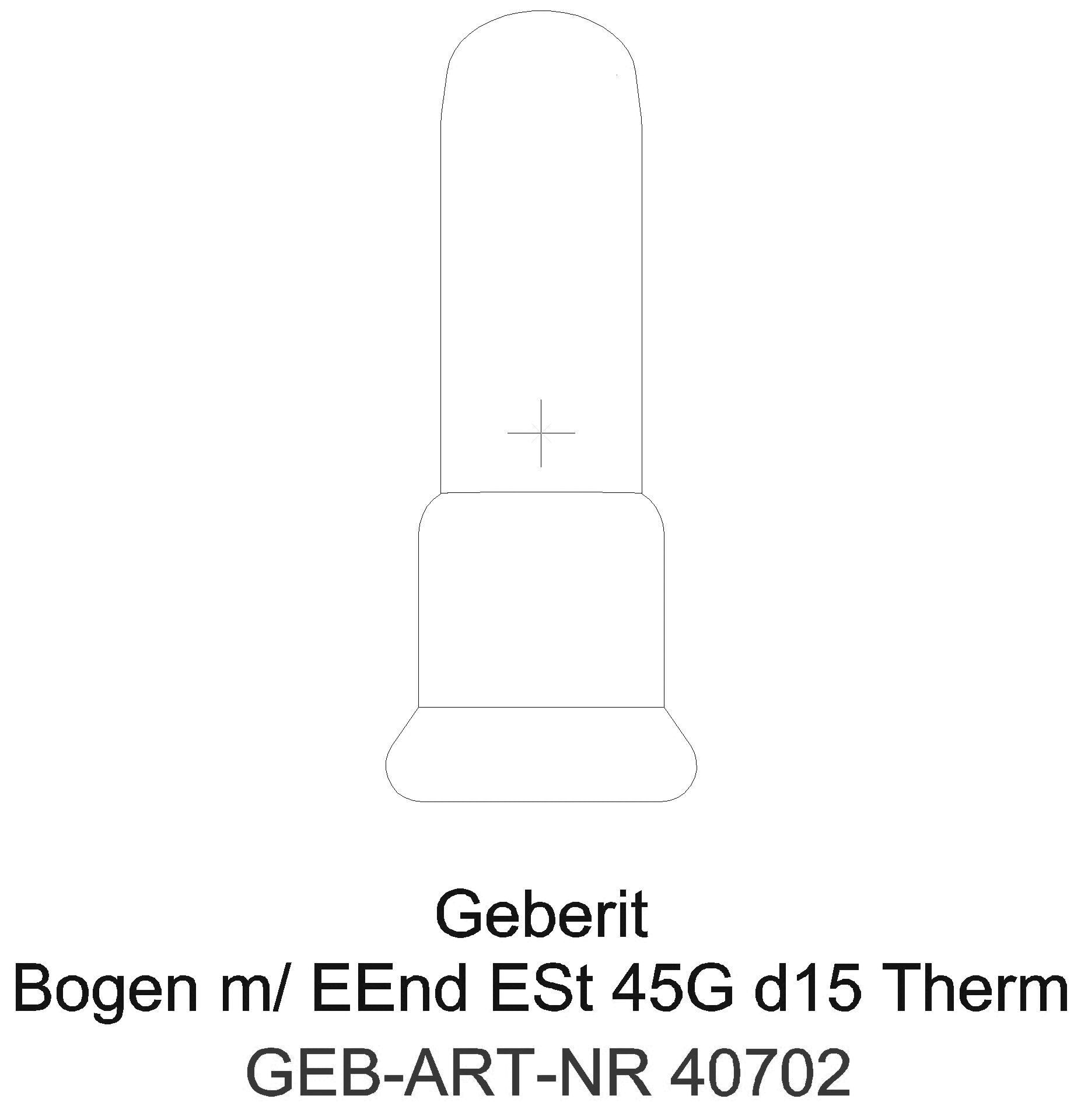 GE Mapress Therm Bogen 45Gr d15 d90/45 mit Befestigungsmat. etagiert_40702_g