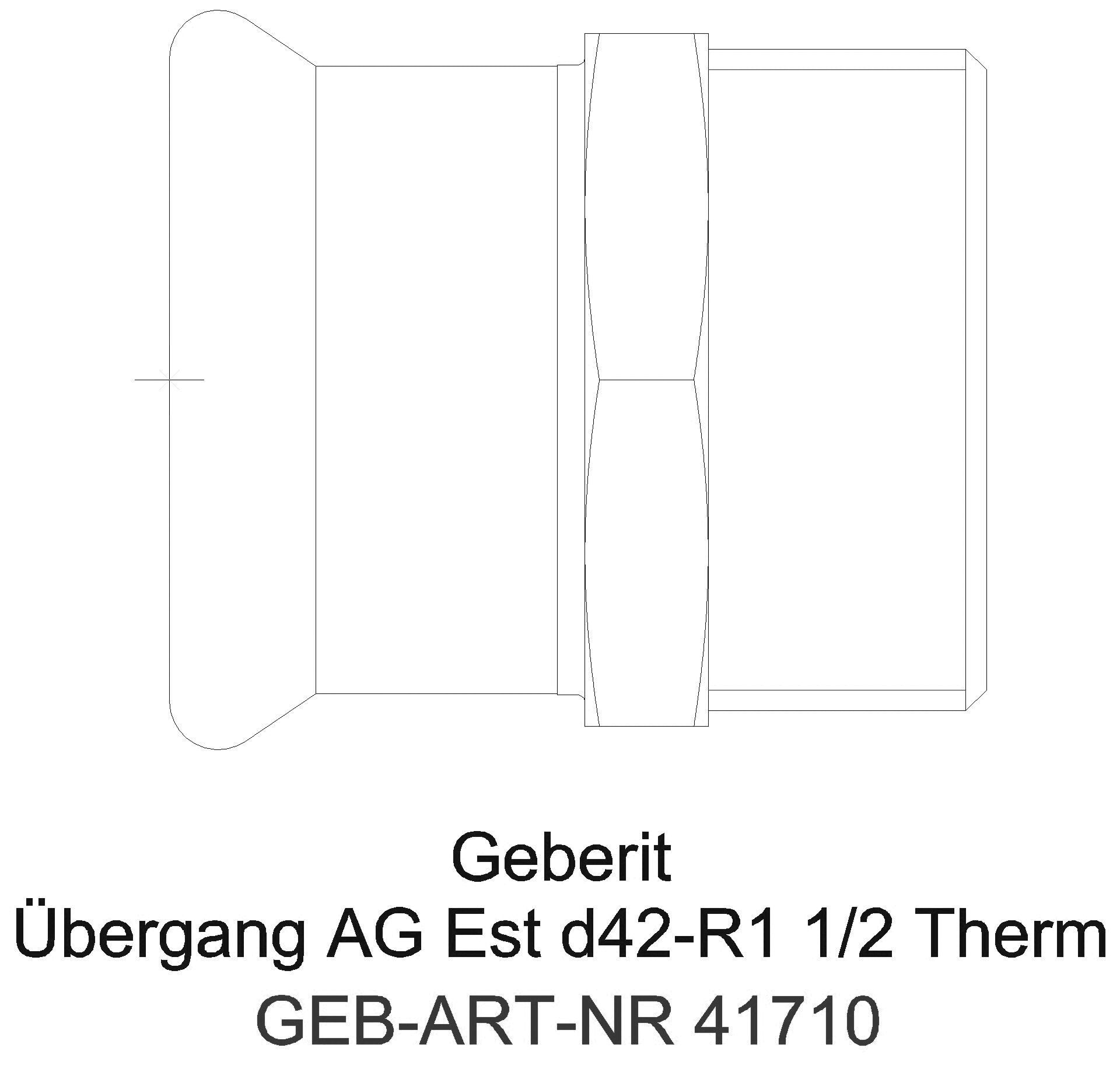 GE Mapress Therm Übergang mit AG d35-R1 1/4_41710_a