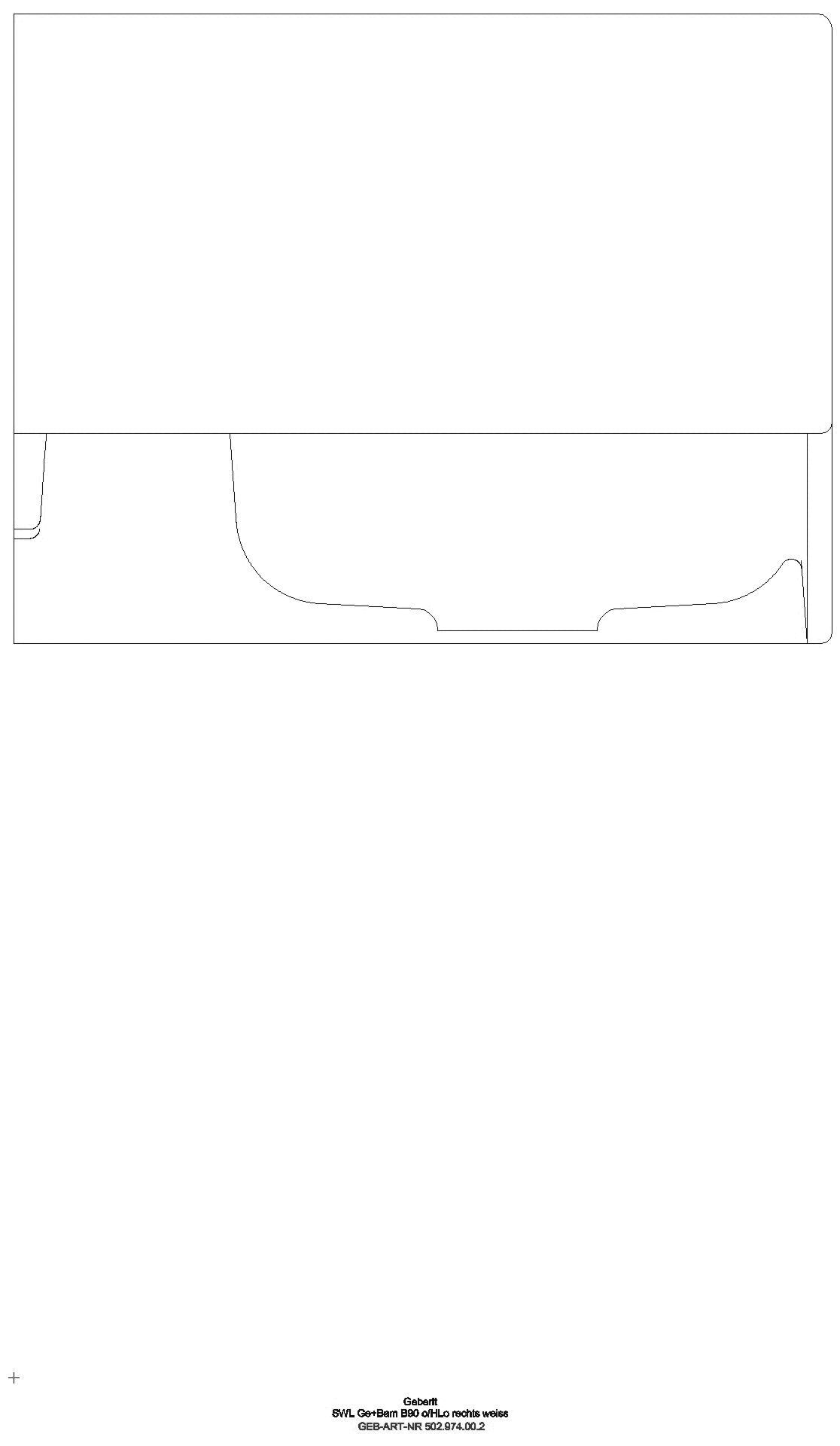 Bambini Spiel-/Waschlandschaft B:90cm 2 Waschpl., tieferes B re, o. Hl., weiß_ge2s_502974002_l