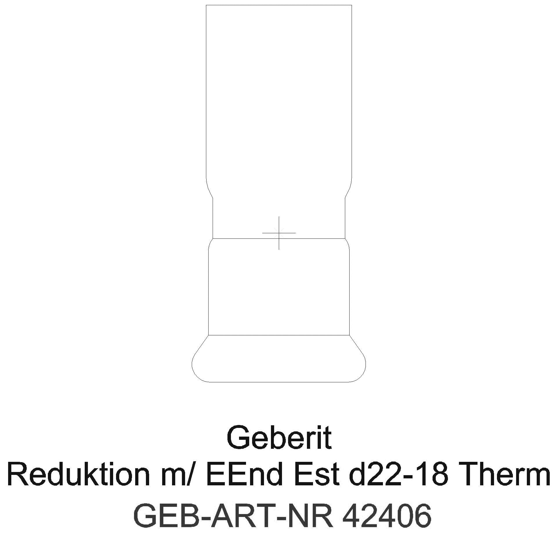 Geberit - GE Mapress Therm Reduktion mit Einschubende d22-15_42406_g