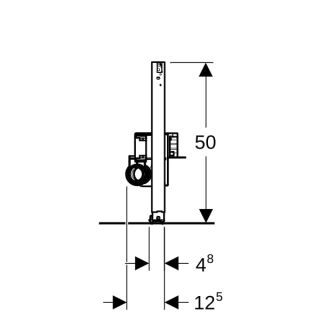 GE Duofix Element für Dusche Geberit - GE Duofix Element für Dusche