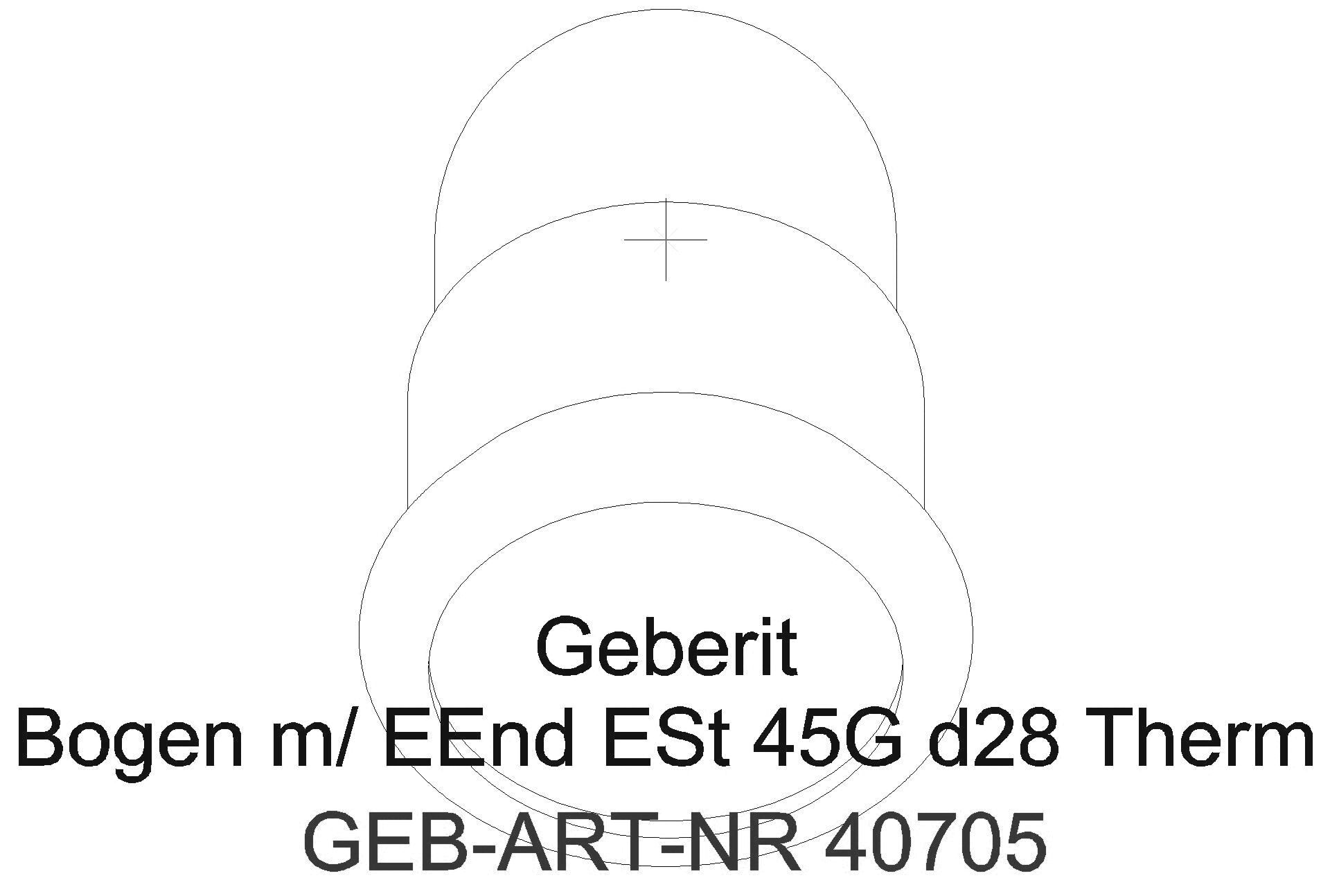 Geberit - GE Mapress Therm Bogen 45Gr d28 mit Einschubende_40705_g