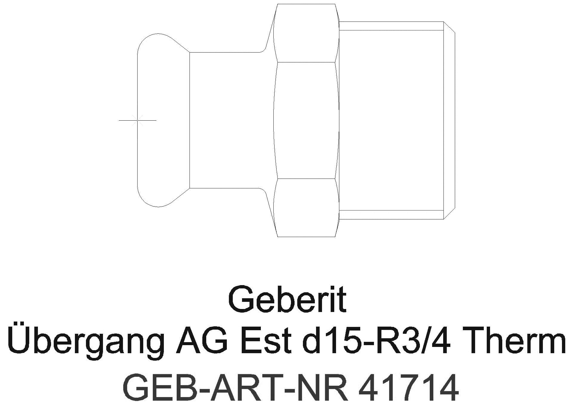 GE Mapress Therm Übergang mit AG d76,1-R2 1/2_41714_a