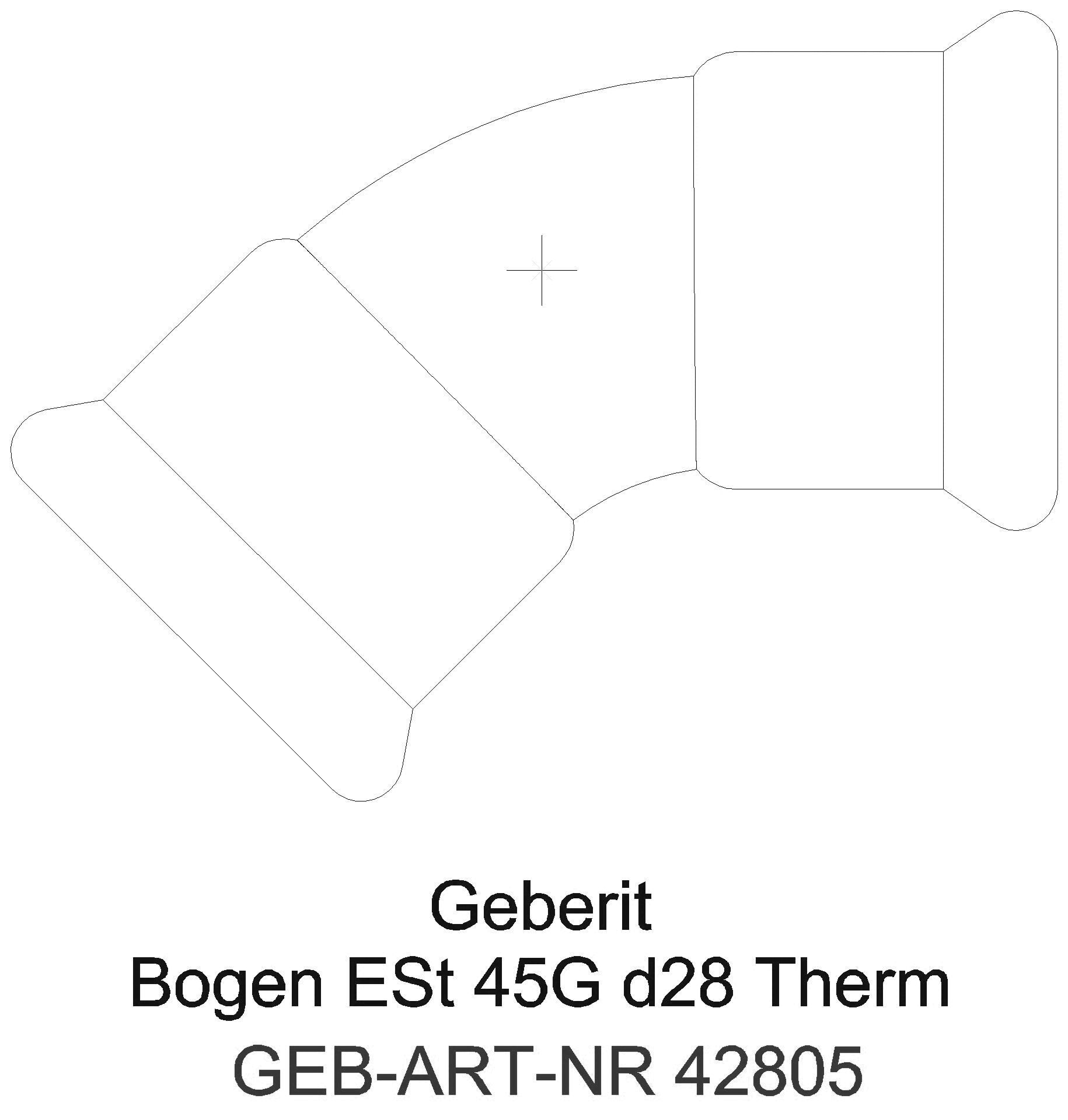 Geberit - GE Mapress Therm Bogen 45Gr d28 _42805_l