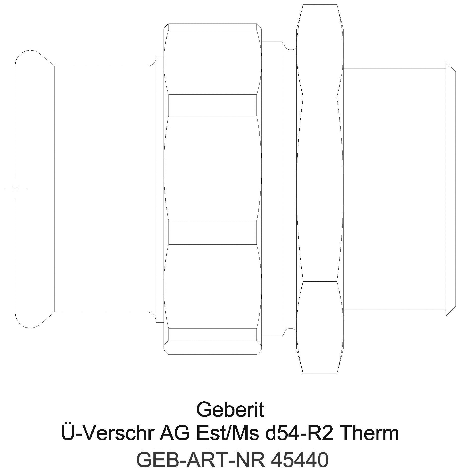 Geberit - GE Mapress Therm Übergangsverschr. mit AG d42-R1 1/2_45440_g