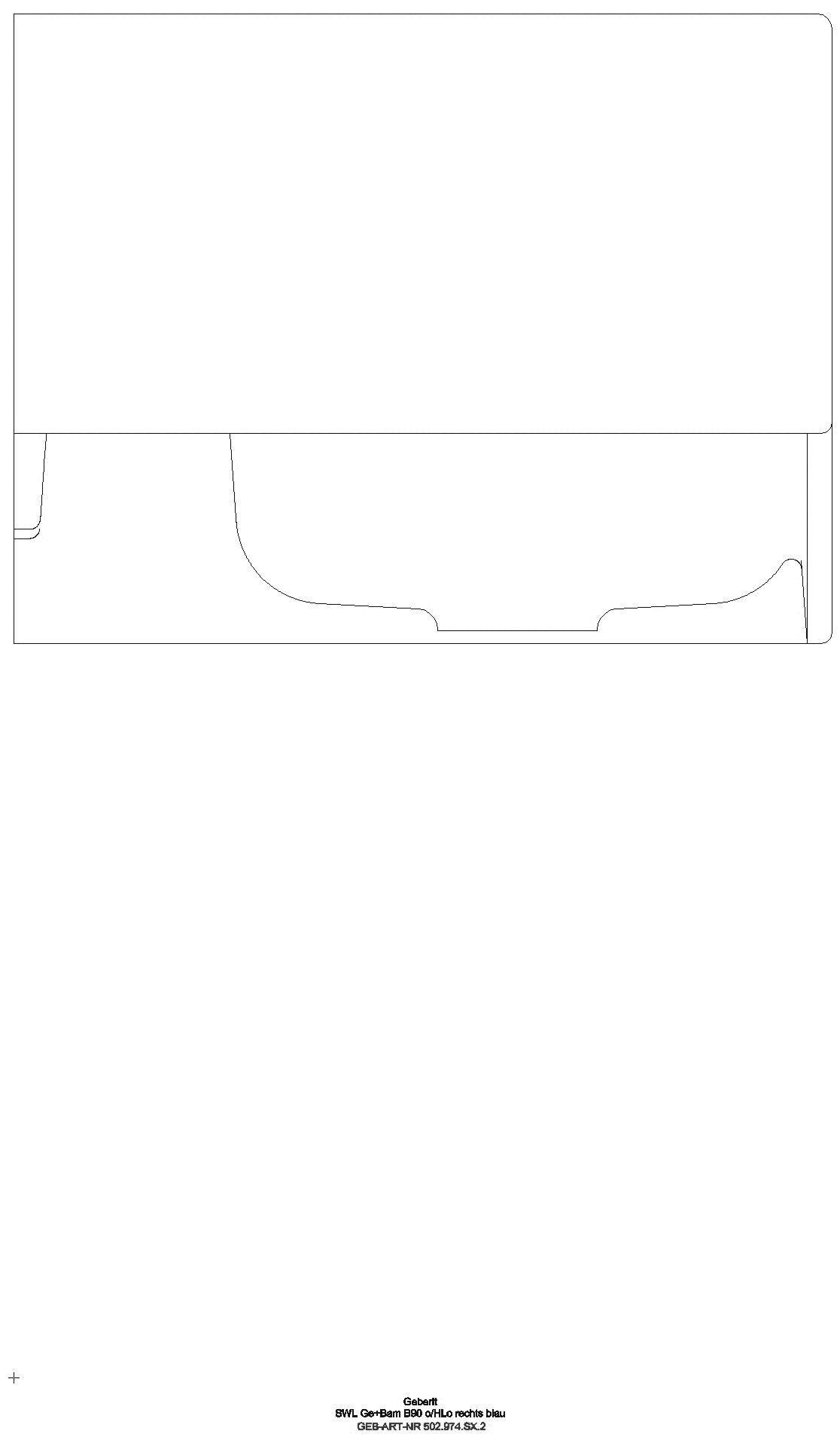 Bambini Spiel-/Waschlandschaft B:90cm 2 Waschpl., tieferes B re, o. Hl., blau_ge2s_502974sx2_l