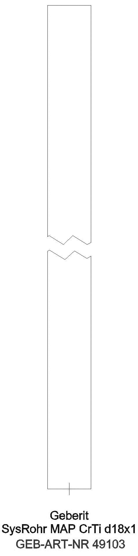 GE Mapress Therm Systemrohr CrTi d15x1 L:6m_49103_g