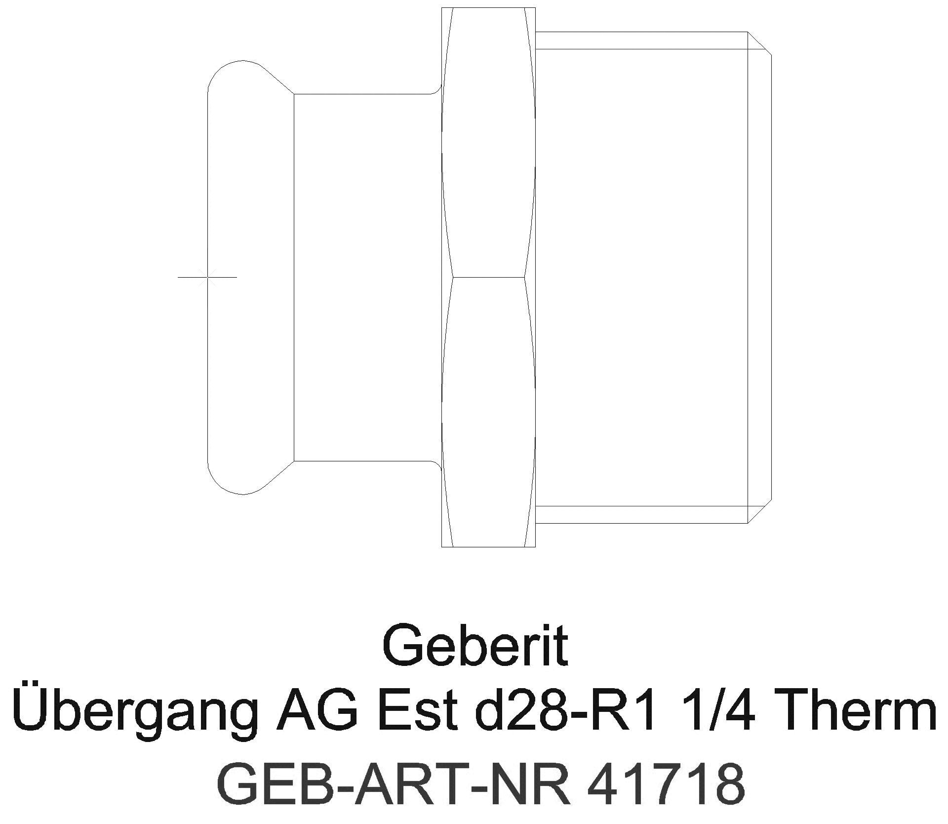Geberit - GE Mapress Therm Übergang mit AG d28-R3/4_41718_a