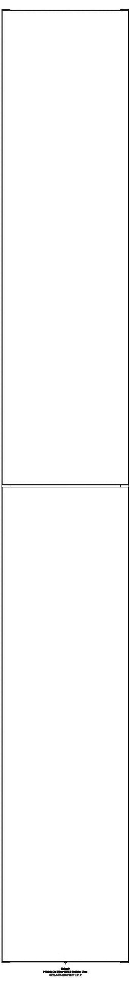 Hochschrank mit zwei Auszügen 24x180x48cm, weiß matt_ge2f_503011013_a