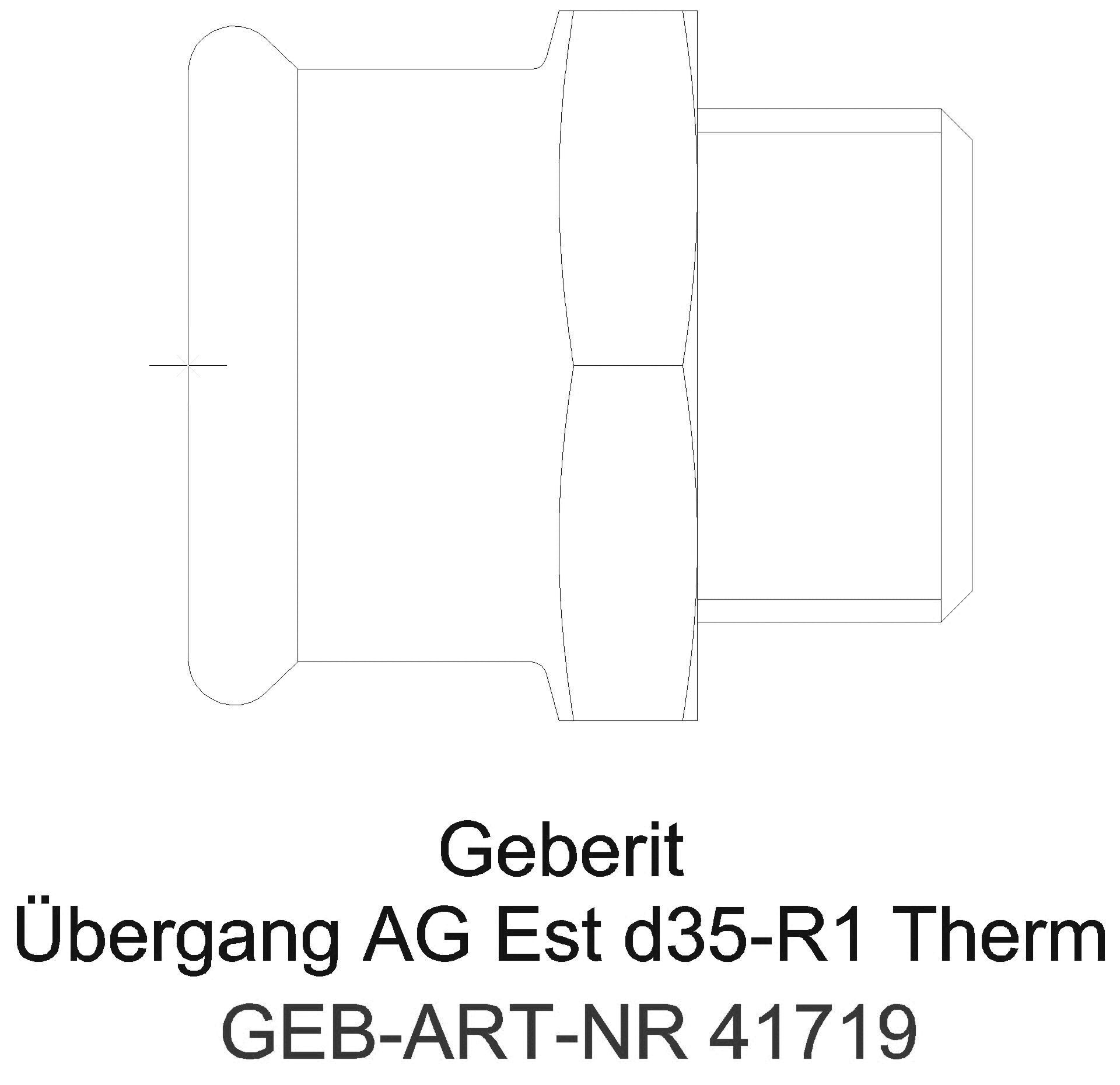 GE Mapress Therm Übergang mit AG d28-R1 1/4_41719_a