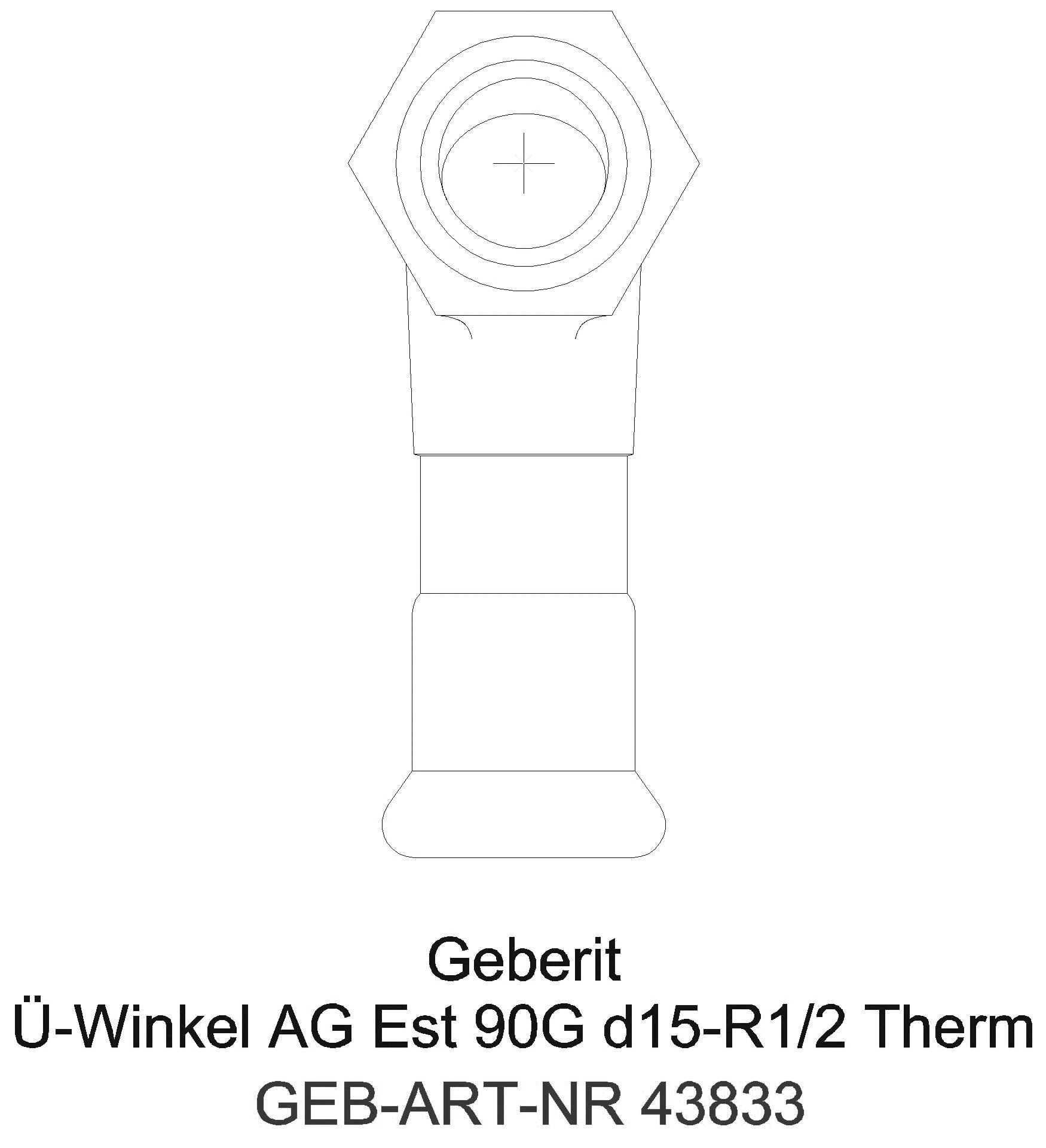 Geberit - GE Mapress Therm Übergangswinkel 90Gr mit IG d28-Rp1_43833_a