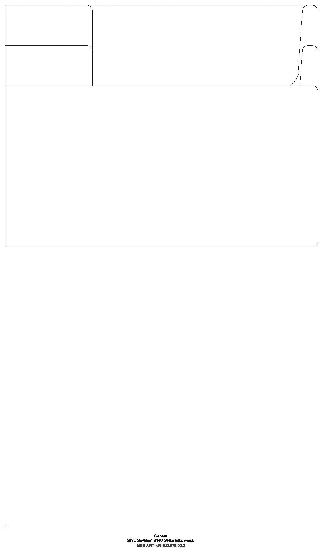 Bambini Spiel/Waschlandschaft B:140cm 3 Waschpl., tieferes B li, o. Hl., weiß_ge2s_502975002_l