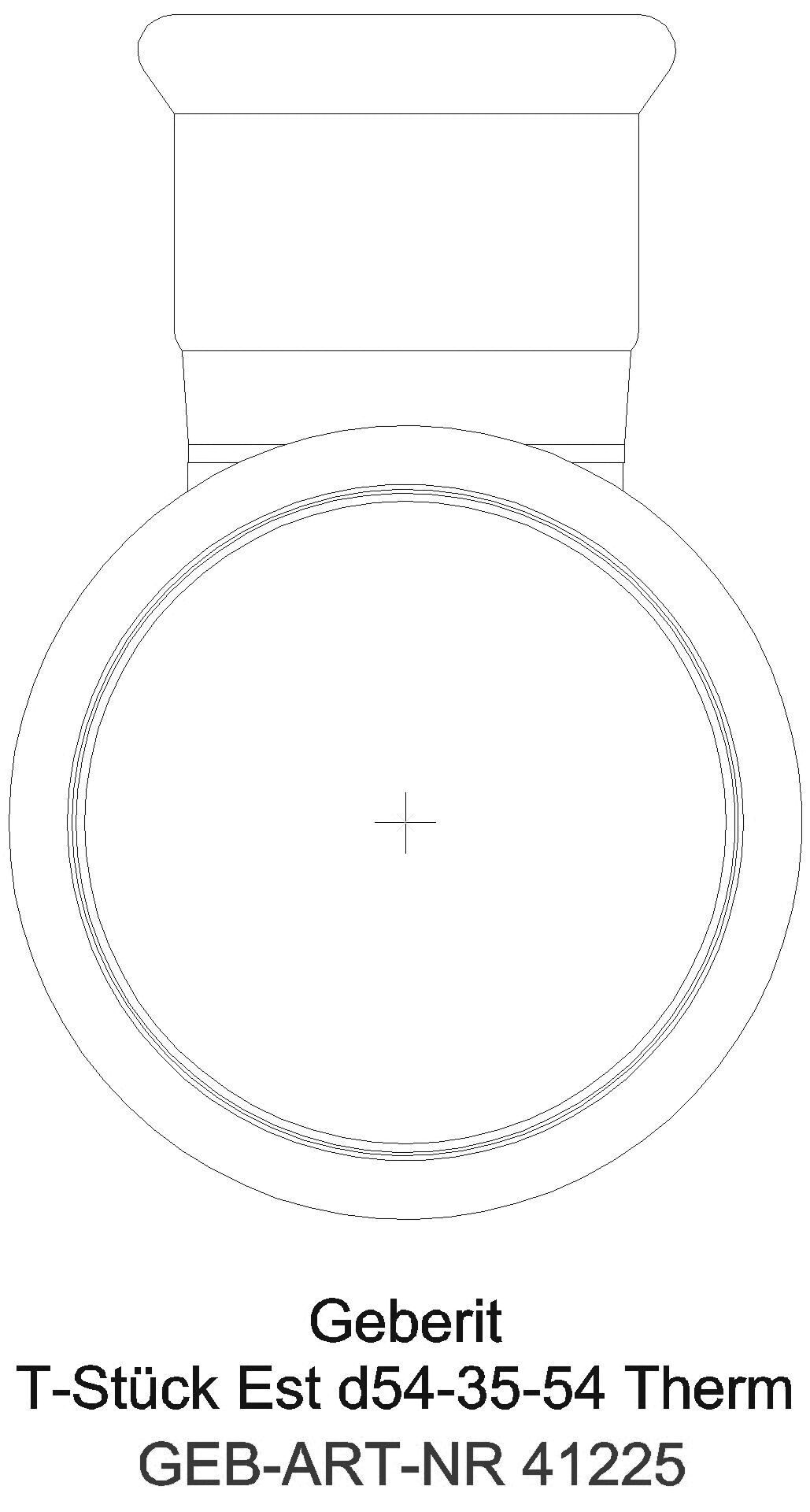 GE Mapress Therm T-Stück reduziert d54-28-54_41225_l