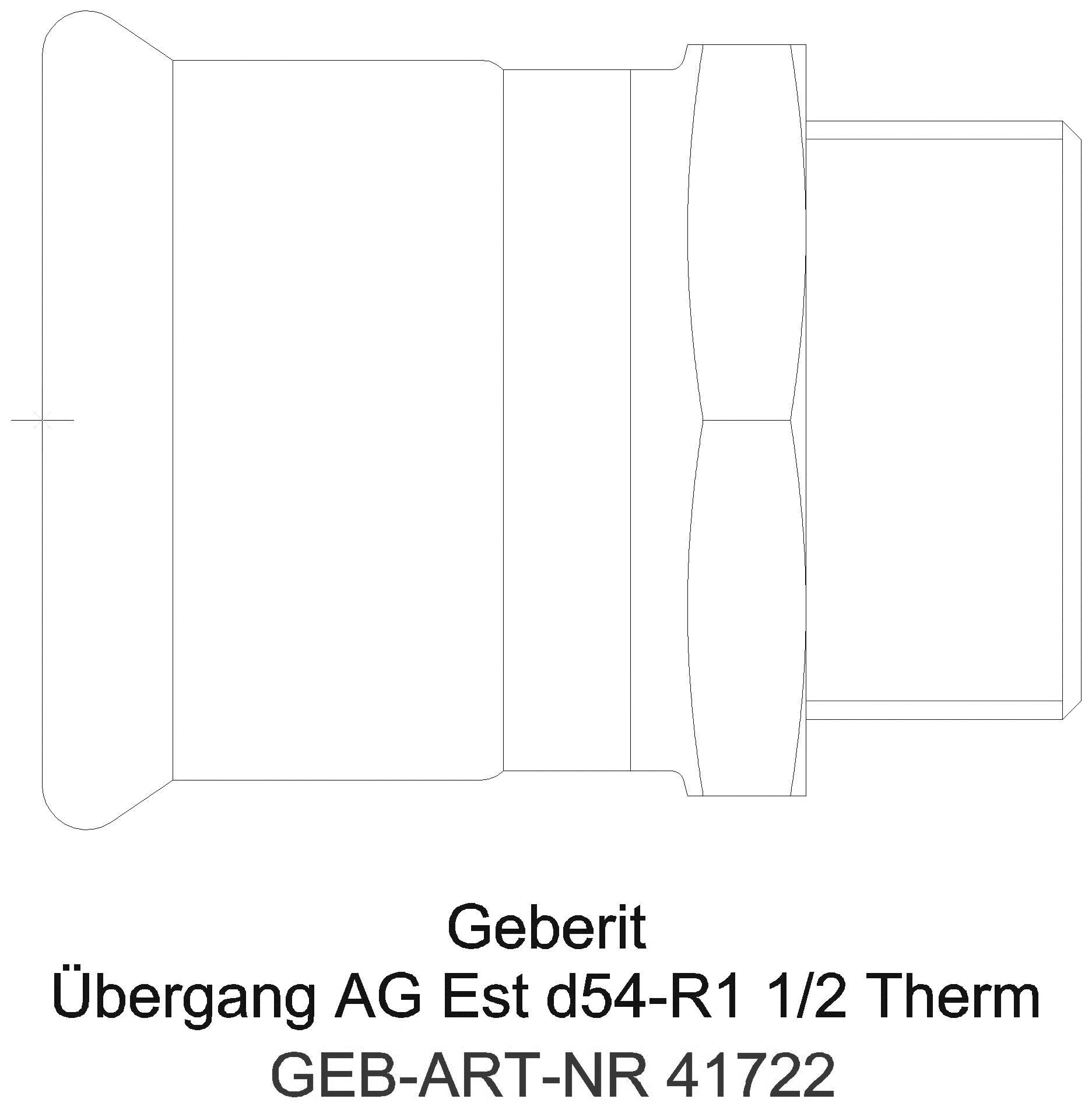 Geberit - GE Mapress Therm Übergang mit AG d35-R1 1/2_41722_a