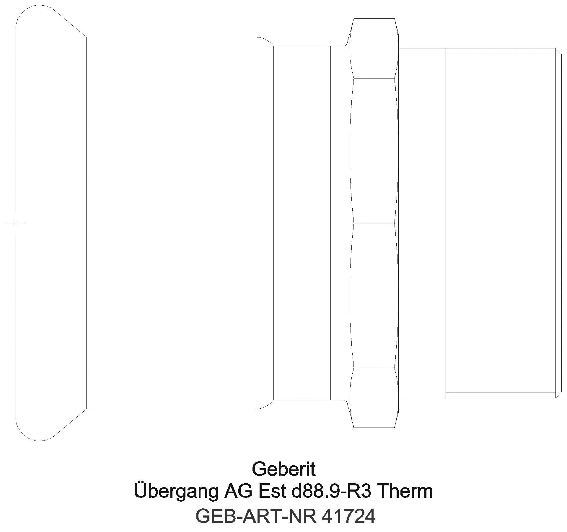 Geberit - GE Mapress Therm Übergang mit AG d54-R1 1/2_41724_a
