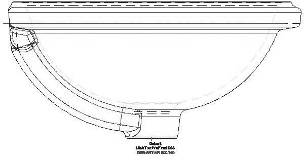 VariForm Unterbauwaschtisch, rund d: 39cm, o. Hl, m. Ül._500.745.01.2_L