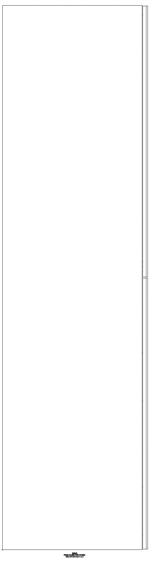 Hochschrank mit zwei Auszügen 24x180x48cm, lava matt_ge2s_503011jk1_l