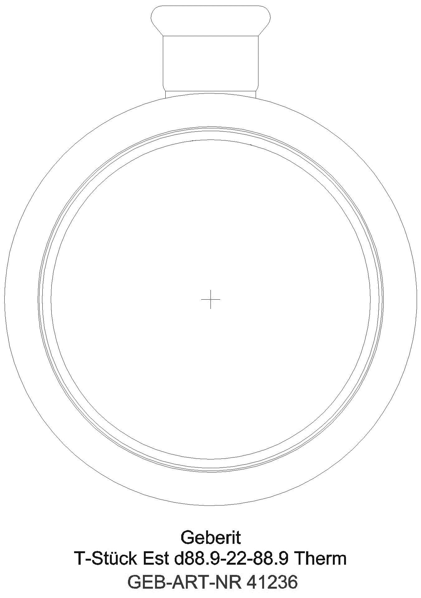 Geberit - GE Mapress Therm T-Stück reduziert d76,1-54-76,1_41236_l