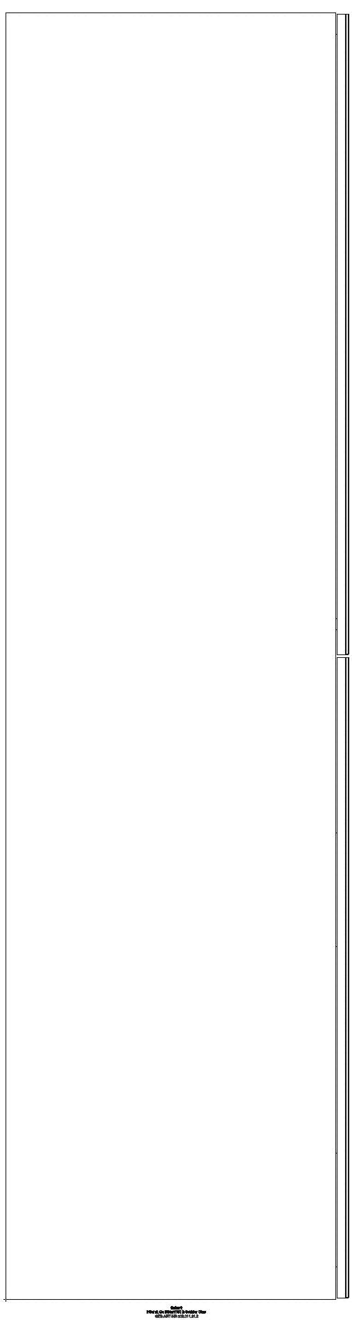 Hochschrank mit zwei Auszügen 24x180x48cm, lava matt/Glas lava_ge2s_503011jk2_l