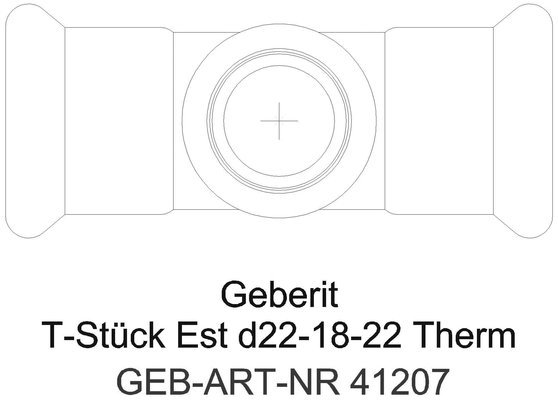 GE Mapress Therm T-Stück reduziert d22-15-22_41207_g