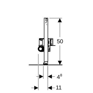 GE Duofix Element für Dusche Geberit - GE Duofix Element für Dusche
