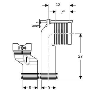 GE Anschlussset für WC Geberit - GE Anschlussset für WC