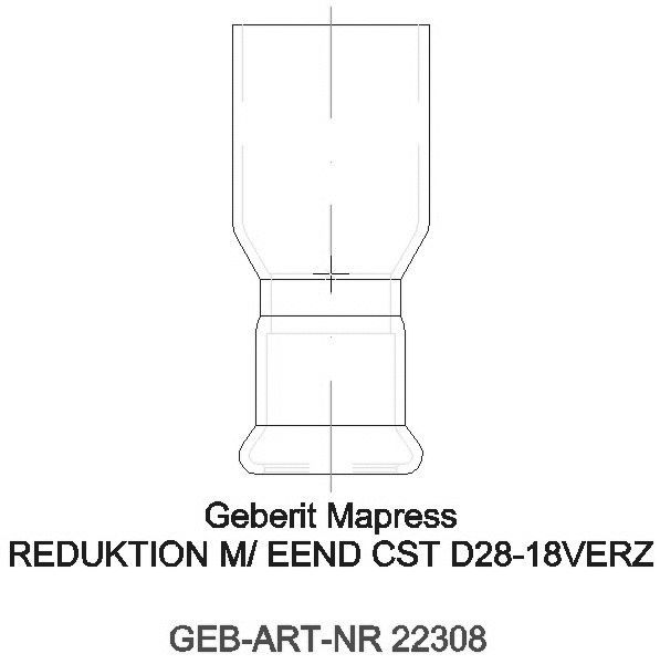 GE Mapress C-Stahl Reduktion mit Einschubende d28-18 verzinkt_22308_G