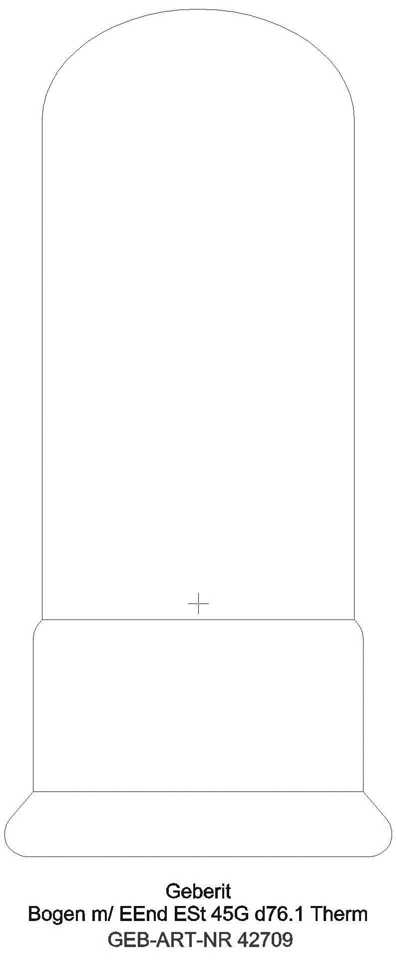 GE Mapress Therm Bogen 45Gr d76,1 mit Einschubende_42709_g