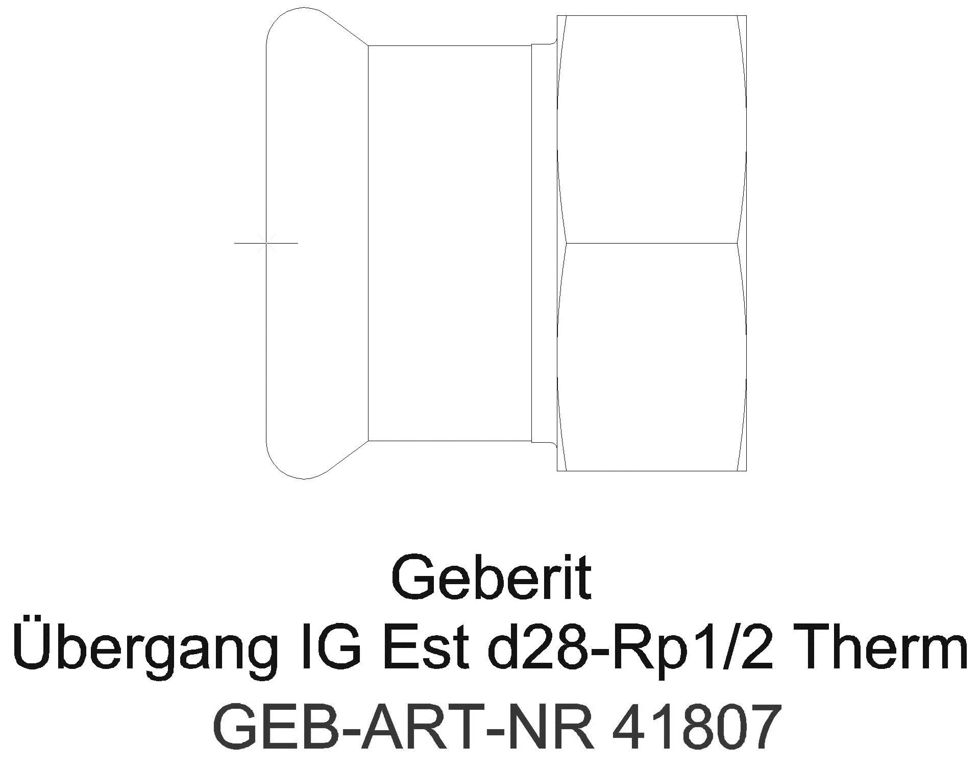 Geberit - GE Mapress Therm Übergang mit IG d22-Rp3/4_41807_a