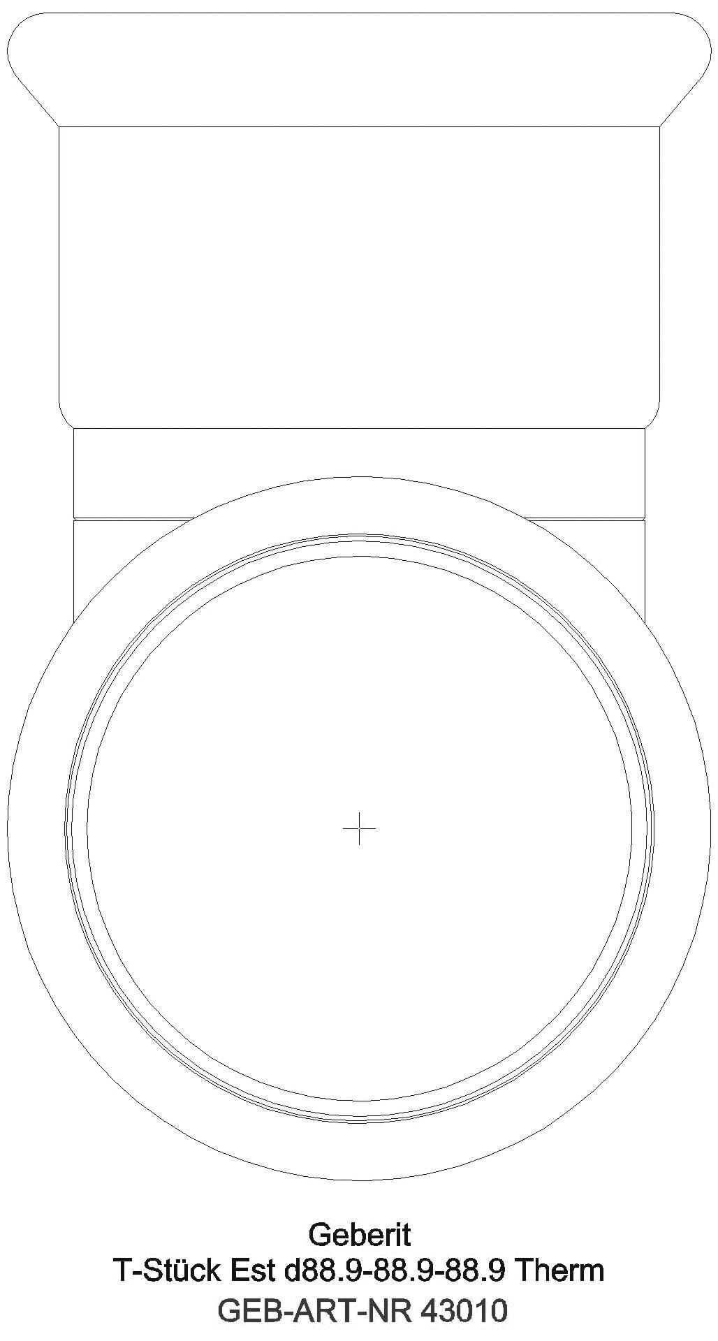 Geberit - GE Mapress Therm T-Stück egal d76,1-76,1-76,1_43010_l