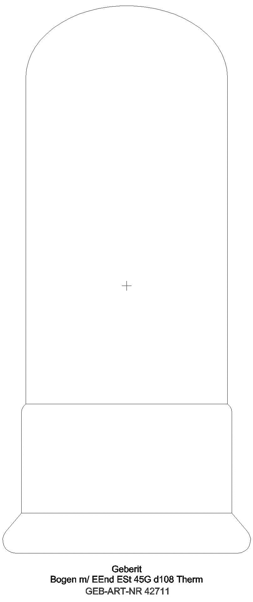 Geberit - GE Mapress Therm Bogen 45Gr d108 mit Einschubende_42711_g