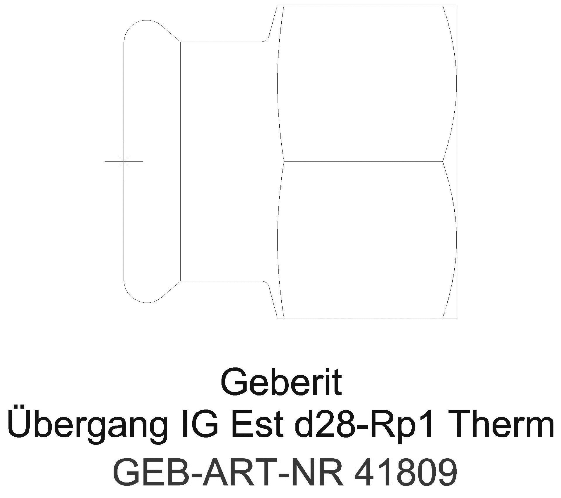 Geberit - GE Mapress Therm Übergang mit IG d28-Rp1/2_41809_a