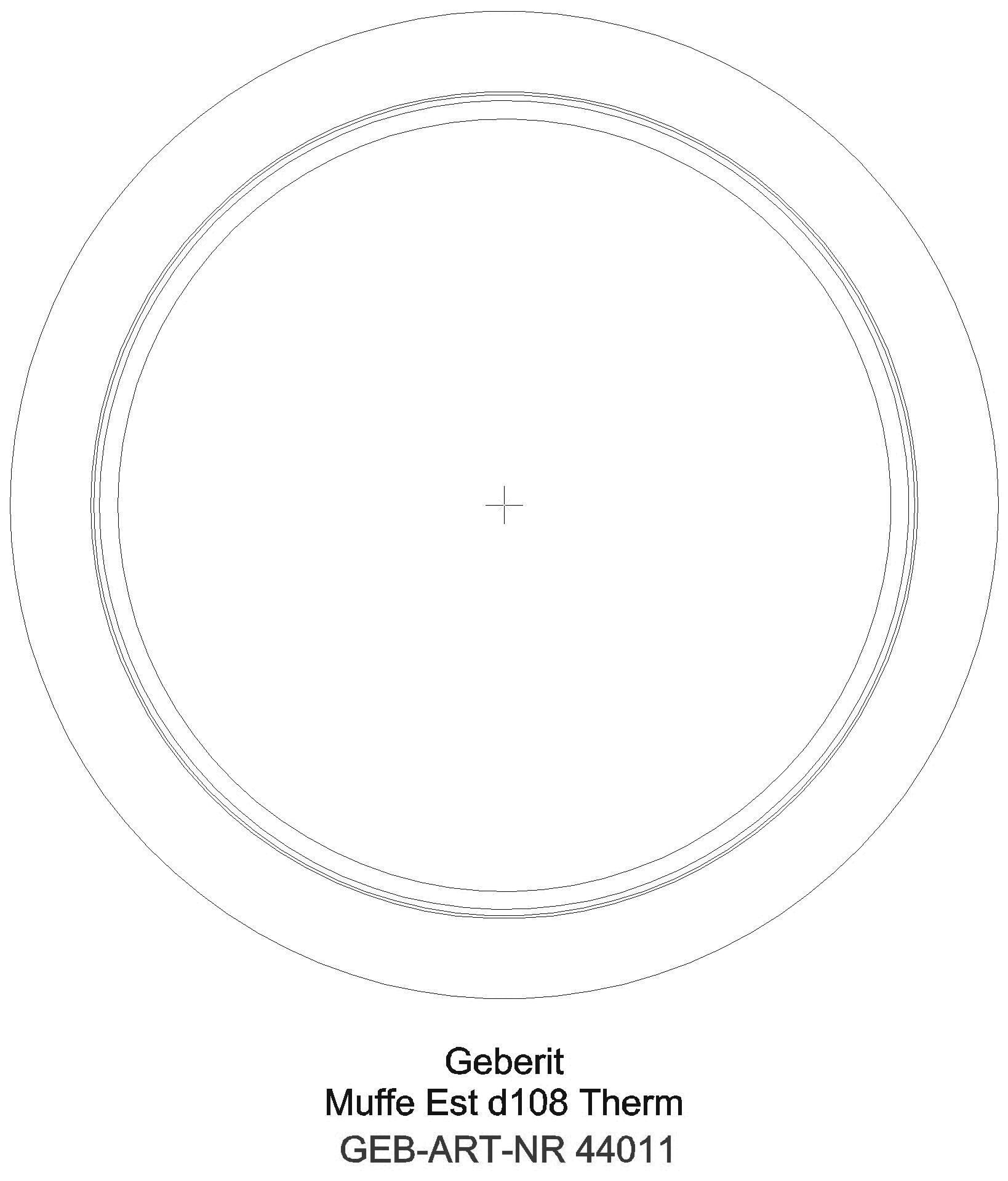 Geberit - GE Mapress Therm Muffe d108 _44011_a