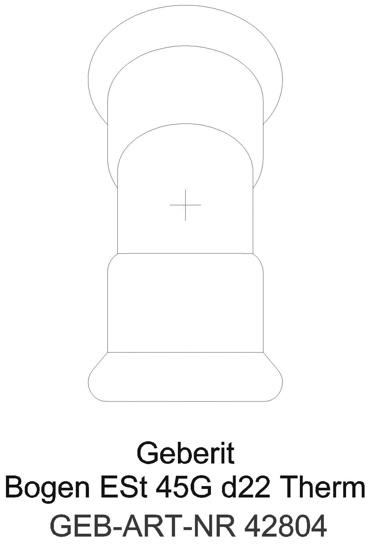 Geberit - GE Mapress Therm Bogen 45Gr d22 _42804_g