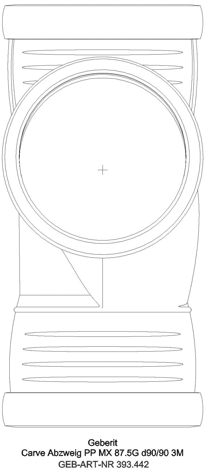 GE Silent-Pro Carve Abzweig 87,5Gr, d90/90_393442141_a