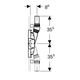 GE Duofix Element für Dusche Geberit - GE Duofix Element für Dusche
